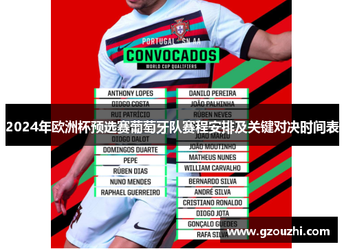 2024年欧洲杯预选赛葡萄牙队赛程安排及关键对决时间表